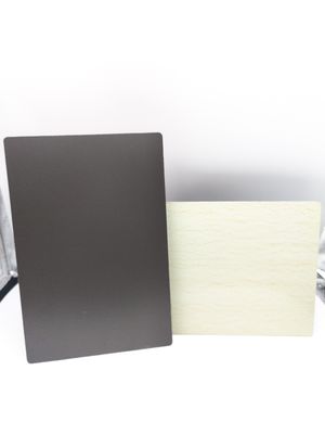 Panneaux de mur extérieur en aluminium à haute brillance, feuille en plastique ACP enduite par fluorocarbone
