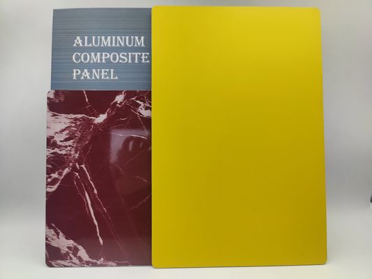 Fire Rated ACP Sheets Customizable Size With 0.15mm Alloy And Brushed Effect
