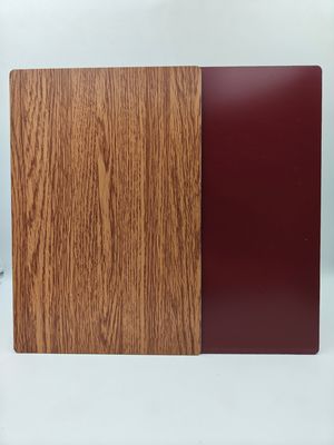 FR ACP Material Sheets with 0.3mm Aluminum Layer Wood Grain Texture for Furniture Surface