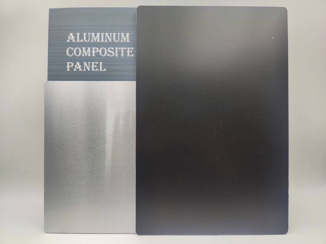 Fire Rated ACP Sheets 4mm Thickness 0.2mm Aluminum PVDF Coating For Curtain Walls