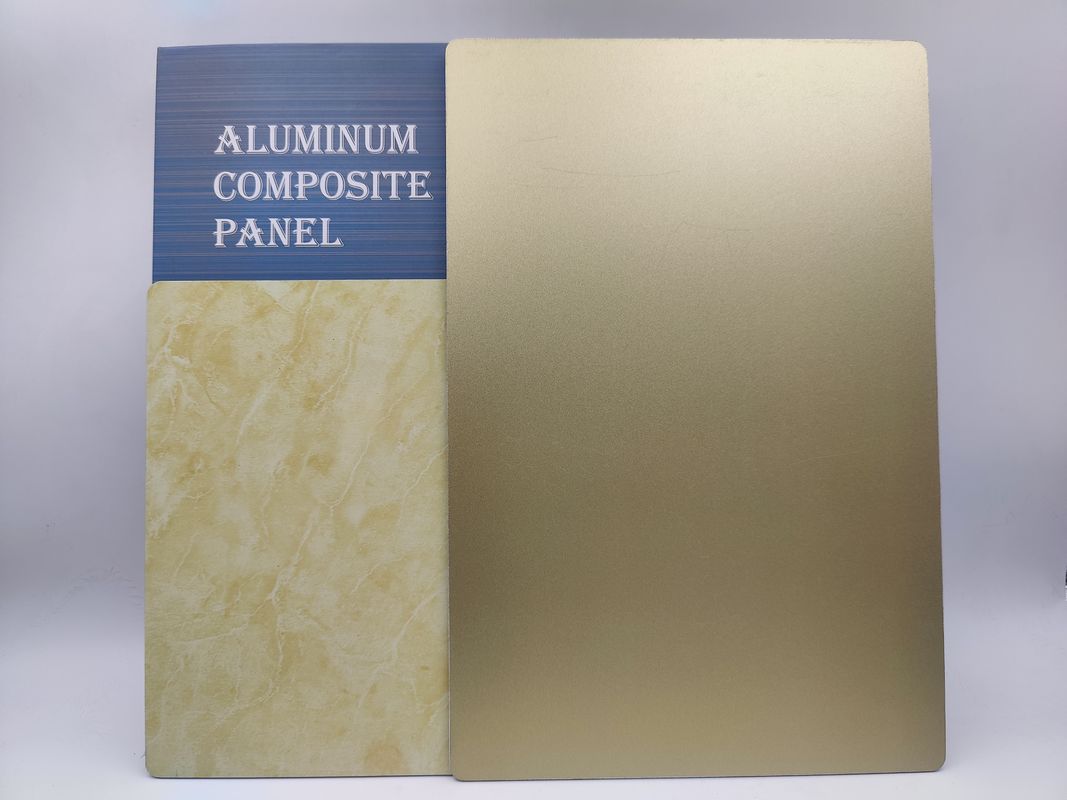 Pannelli di cartone ACP resistenti al fuoco 0,4 mm Tessitura di grano di pietra in lega per avvolgimento di colonne architettoniche