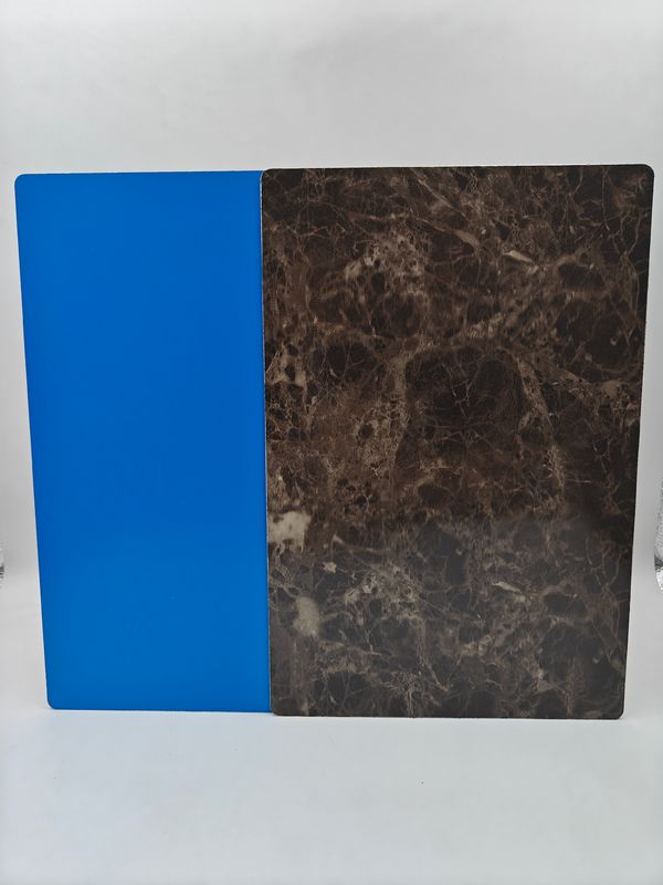 Fire Rated ACP Panel Sheets 5.0mm Thickness Brushed Metal Surface for Column Casings and Partitions