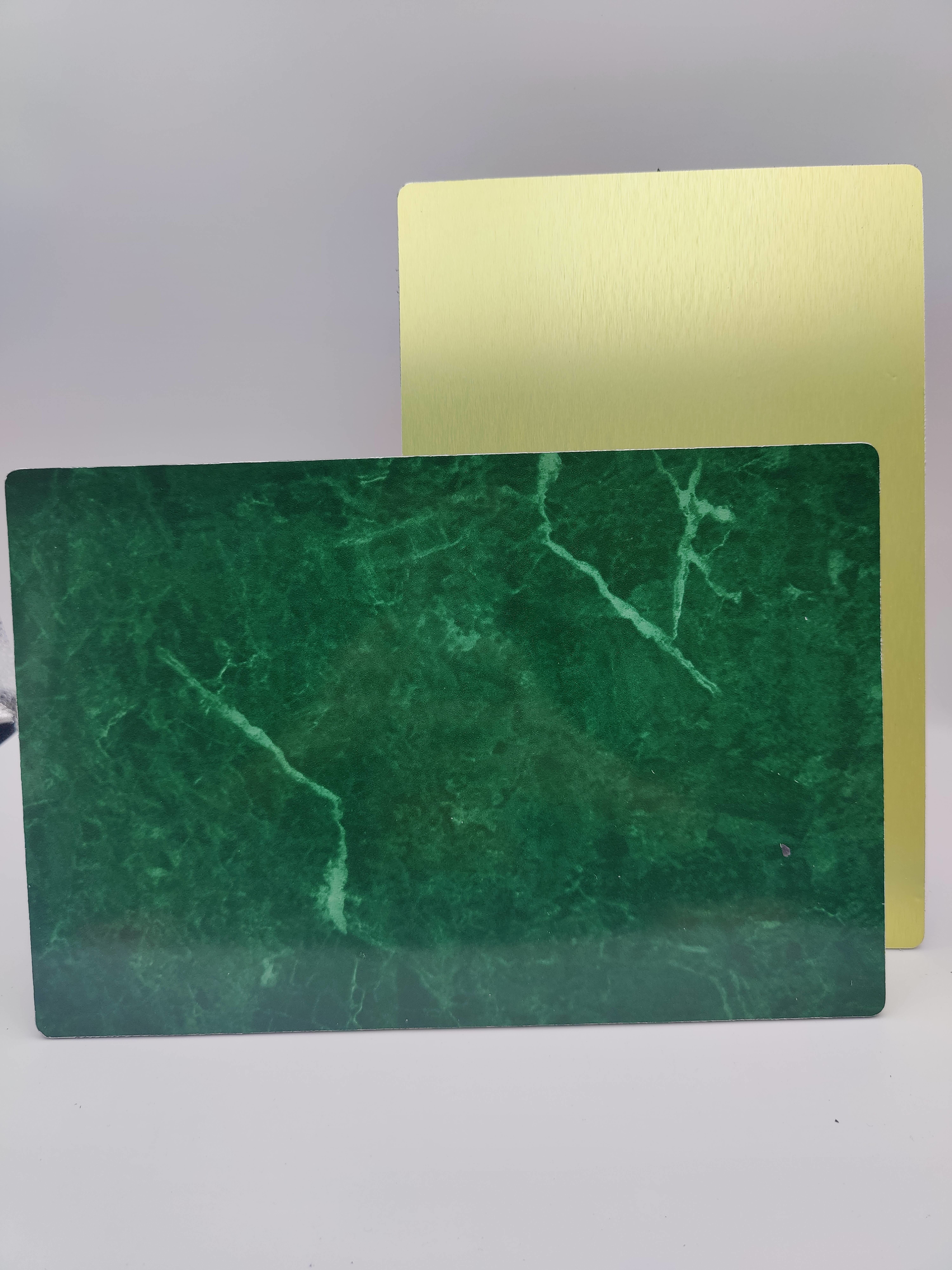 Stone Grain Color PVDF ACP Sheet 0.2mm Aluminum Layer Plain
