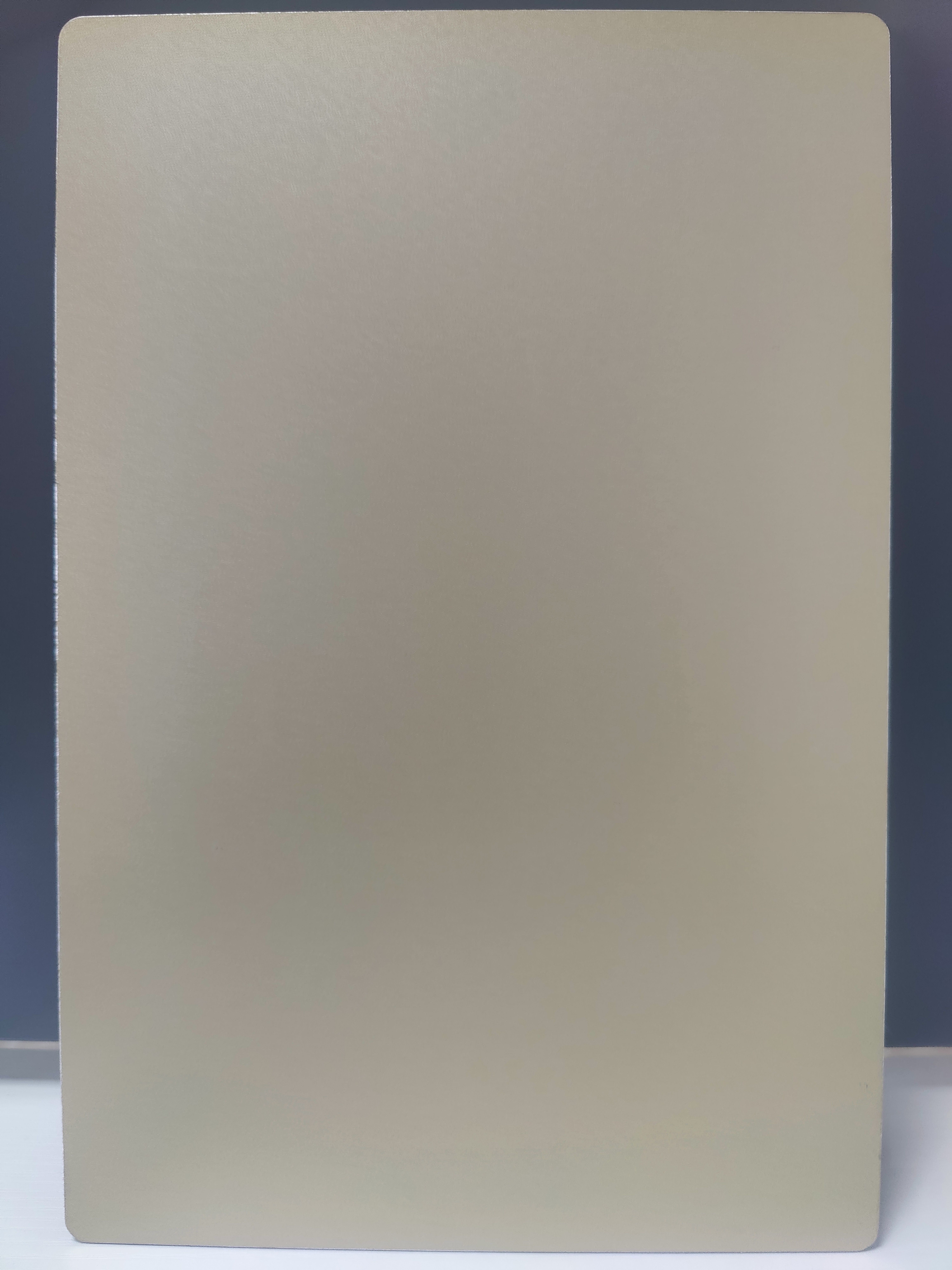 Decorative PVDF ACP Sheets 3.0mm Thickness 0.3mm Aluminum Layer Wood Grain Finish For Reception Walls